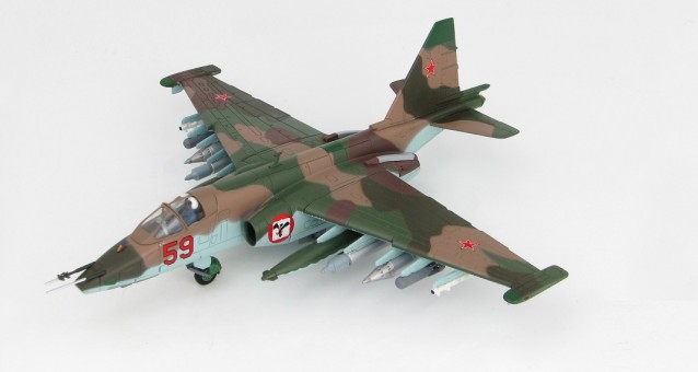 Su-25 SM "Frogfoot" / HA6103 / 1/72 Scale  Red 59, 378. OShAP, VVS, USSR, 40th Army, Bagram AB, Afghanistan 1986 Hobby Master HA6103 scale 1:72