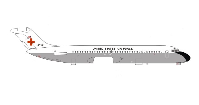 U.S. Air Force C-9 22583 AeroClassics  Die-cast Scale 1:400