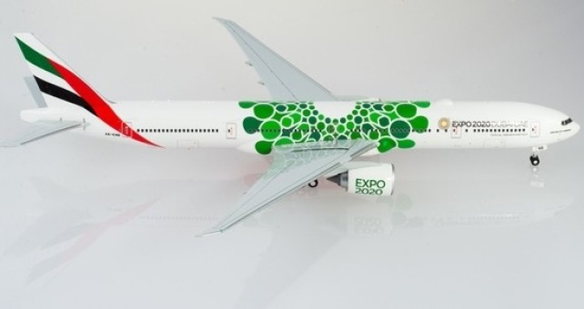 Emirates Boeing 777-300 A6-ENB Expo 2020 Green Sustainability Herpa 570664 scale 1:200