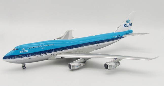 KLM Boeing 747-200 polished registration PH-BUX limited With Stand InFlight IF742SUD0118P Scale 1:200