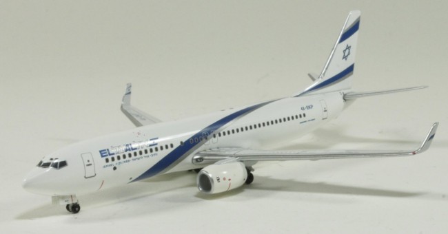 El Al Israel Airlines B737-8Q8 4X-EKP 1:400 Scale Witty Wings