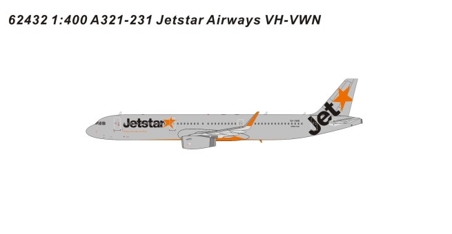 Jetstar Airways A321-231 Reg: VH-VWN PA62432 Panda Models 1:400