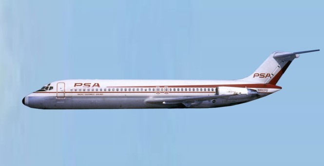 PSA DC-9-32  N982PS  Aero Classics AC411145 Die-Cast Scale 1:400