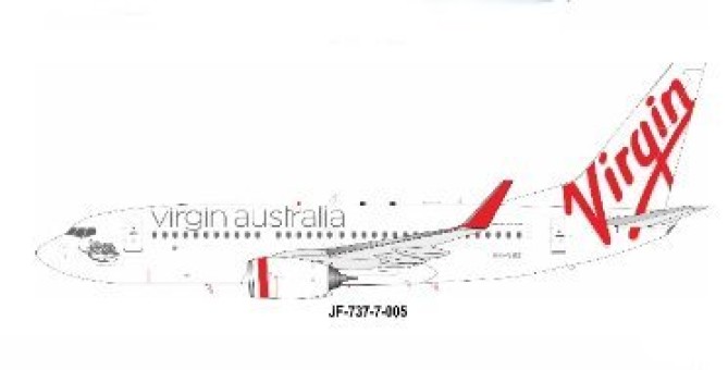 Virgin Australia Airlines Boeing 737-7FE VN-VBZ InFlight-JFox JF-737-7-005 Scale 1:200