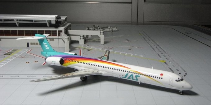 JAS MD-90 (Rainbow) ezToys - Diecast Models and Collectibles