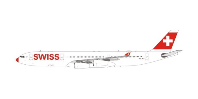 Swiss Red Nose Airbus A340-300 HB-JMA Phoenix Die-Cast 11873 Scale 1:400