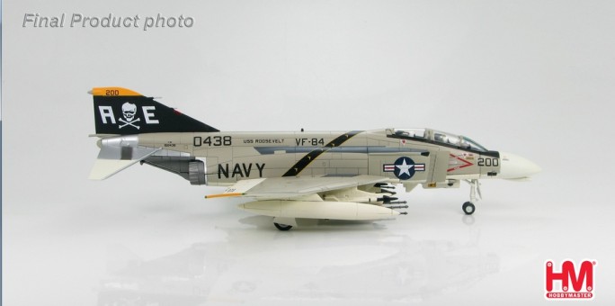 F-4N Phantom II 1/72 Die Cast Model  VF-84, "Jolly Rogers," CVW-19 CAG Bird, USS Roosevelt