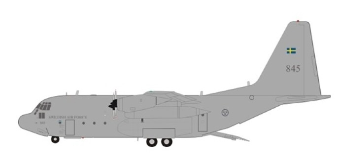 Sweeden Air Force Tp84 Hercules (C-130H/L-382) 84005 InFlignt/JFox JF-C130-017 scale 1:200