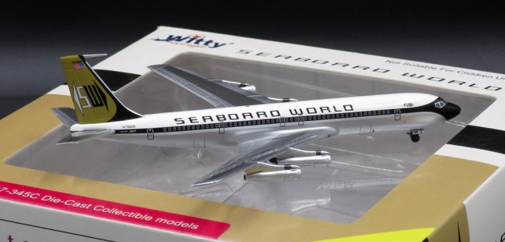 Seaboard World B707-345C N7322S Witty Wings WT4707001 scale 1:400 