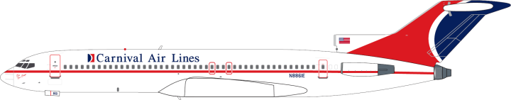 Carnival Air Lines Boeing 727-200 Reg: N8861E 400023 V1:400 1:400