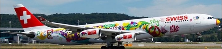 Swiss Airbus A340-313 San Francisco Reg: HB-JMJ AV4319 Aviation Models 1:400