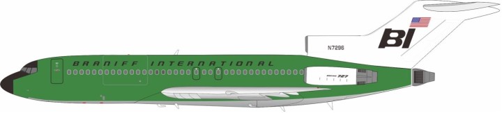Braniff Boeing 727-27C Panagra Green Reg: N7296 IF721BN0826 InFlight Models 1:200