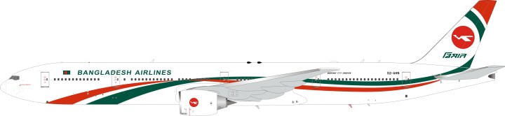 Biman Bangladesh Boeing 777-300/ER S2-AHN w/ Stand  InFlight IF77730317 Scale 1:200 