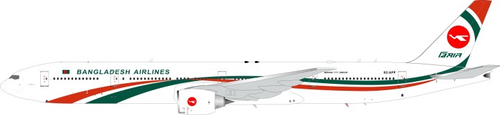 Biman Bangladesh Boeing 777-300ER S2-AFP With Stand ARDLE004 Scale 1:200 