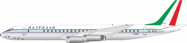 Alitalia McDonnell Douglas DC-8-62H Polished Reg: I-DIWY IF862AZ0725P InFlight Models 1:200