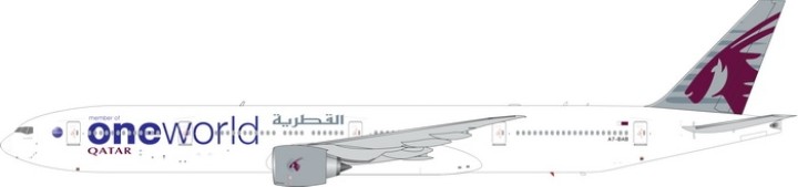 Qatar One world Boeing B777-300ER Reg.#A7-BAB Phoenix Models 11475 Scale 1:400 