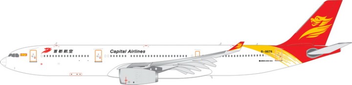Capital Airlines Airbus A330-300 首都航空 Reg# B-8678 Phoenix 11332 Diecast Scale 1:400