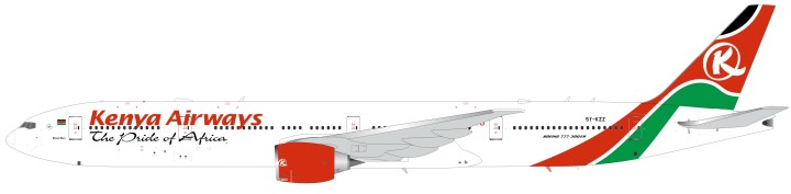 Kenya Airways Boeing 777-300ER Reg# 5Y-KZZ With Stand  InFlight IF77730617 Scale 1:200 