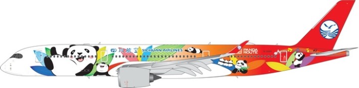 Sichuan Airlines Airbus A350-900 Panda Route B-306N 四川航空 Phoenix 11542 scale 1400
