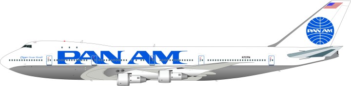 Pan Am Boeing 747-100 Reg# N737PA w/Stand InFlight IF7411115P Scale 1:200