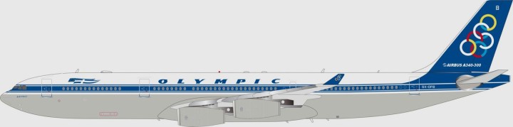 Olympic Airlines Airbus A340-300 SX-DFB With Stand InFlight IF343OL0424 Scale 1:200