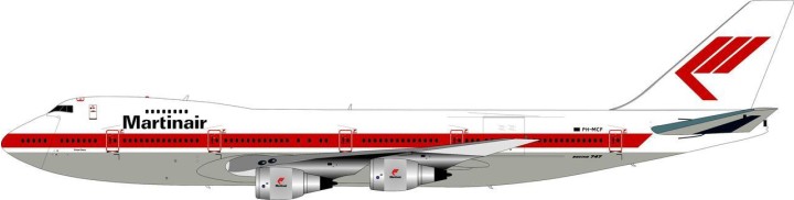 Martinair Boeing 747-200 PH-MCE With Stand Inflight IF7420817B Scale 1:200