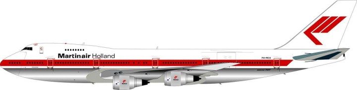 Martinair Holland Boeing 747-200 PH-MCE With Stand Inflight IF7420817A Scale 1:200