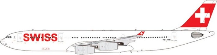 Swiss Airbus A340-313 Reg: HB-JMB AV4320 Aviation Models 1:400