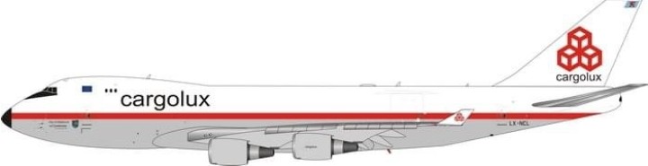 Cargolux 70's Retro Livery Boeing 747-8F LX-NCL  Phoenix  Scale 1:400