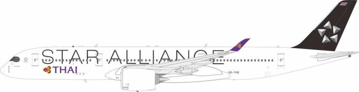 Star Alliance (Thai Airways) Airbus A350-941 HS-THQ with stand Inflight IF350GAF07 scale 1:200