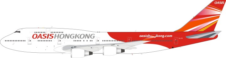 Oasis Hong Kong 747-481 GE Engines B-LFD JF-747-4-024 JFox/InFlight 1:200
