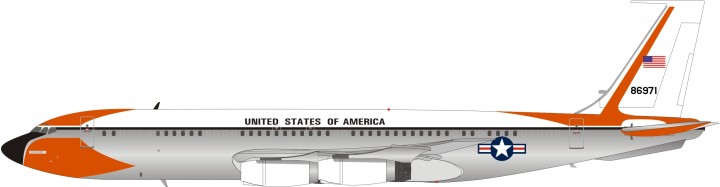 USA - Air Force Boeing VC-137B (707-153B) 58-6971 Polished With Stand IFAF1701001P Scale  1:200