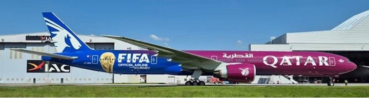 Qatar Airways Boeing 777-3DZER Reg: A7-BEH KJ-B77W-255 InFlight Models 1:200