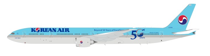 Korean Air Boeing 777-300ER HL8008 50 Years Excellence stand B-Models /InFlight B-777-KL-0319 scale 1:200 