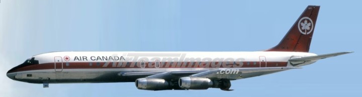 Air Canada DC-8-32 CF-TJK (W 5 Pcs GSE)  Aeroclassics AC19175 Scale 1:200