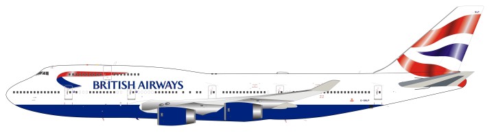 LIMITED British Airways Boeing 747-400 G-BNLP stand B-741-DL-9896P scale 1:200