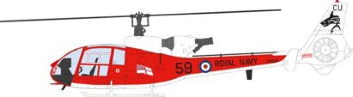 Westland Gazelle Royal Navy "Sharks" AV72-24003 Aviation 72 Series 1:72