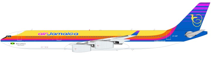 Air Jamaica Airbus A340-300 Reg# 6Y-JMP InFlight IF3430517 Scale 1:200