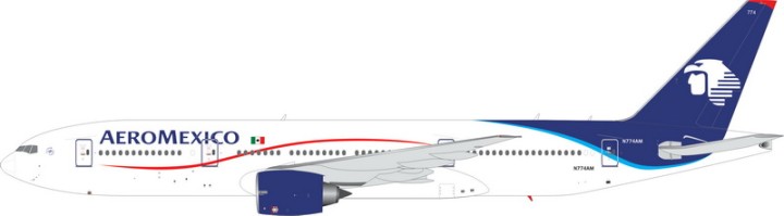 AeroMexico  Boeing B777-200ER   Reg# N774AM Phoenix 11354 Diecast Scale 1:400