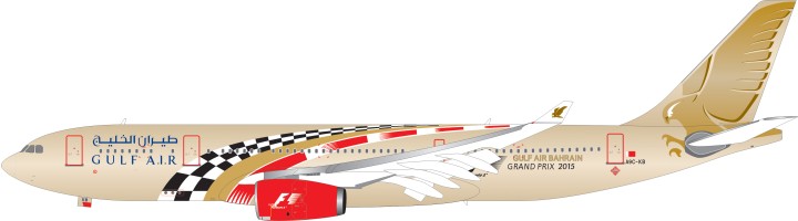 Gulf Air 2015 Airbus 330-200 Reg# A9C-KB 100012 Scale 1:200