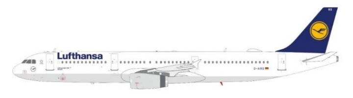 Lufthansa Airbus A321-131 Lufthansa D-AIRS  die-cast JFox/InFlight JF-A321-039 scale 1:200 