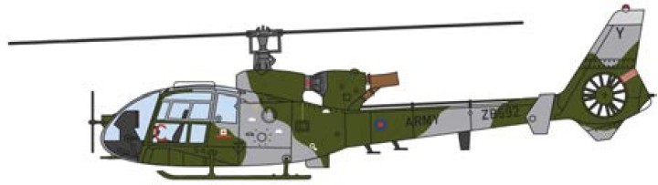 Westland Gazelle British Army AV72-24004 Aviation 72 Series 1:72