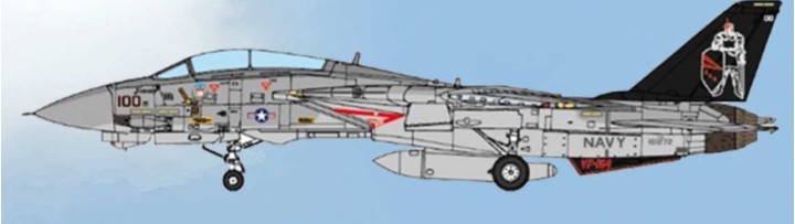 F-14A Tomcat USN VF-154 Black Knights JC Wings JCW-72-F14-003 Scale 1:72