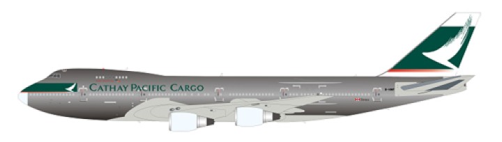 Cathay Pacific Cargo Boeing B747-200 Polished w/ Stand Reg# B-HMF JFI-747-2-009 JFOX/ InFlight Model Scale 1:200