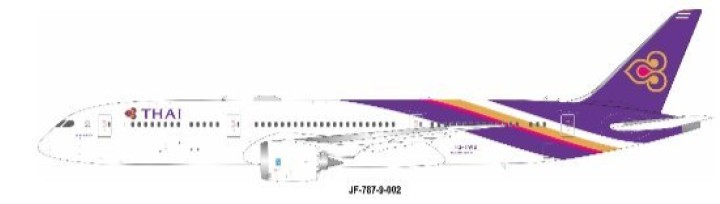 Thai Airways International Boeing 787-9 Dreamliner HS-TWB JFox-Inflight JF-787-9-002 scale 1:200