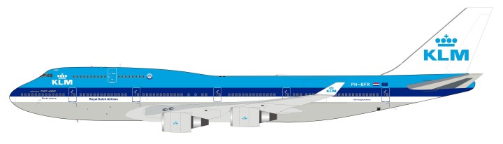 KLM Boeing 747-400 PH-BFR stand JFox Inflight IF744KL0519 scale 1:200