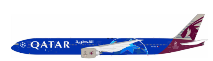 Qatar Airways Boeing 777-3DZER Reg: A7-BED WB4064 Aviation Models 1:400