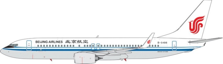 Beijing Airlines Boeing 737-800 B-5486 Phoenix Model 11492 scale 1:400