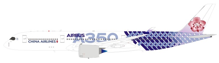 China Airlines Airbus A350-900 B-18918 Purple Carbon Fiber stand InFlight B-CI-350-01 scale 1:200