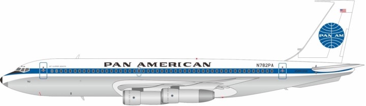 Pan Am Boeing 720-023B Reg: N782PA IF720PA0825P InFlight Models 1:200